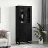 Image de vidaXL Haut Armoire ChÃªne noir 69,5 x 34 x 90 cm Bois d'ingÃ©nierie