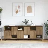 Image de Vidaxl Buffets 3 Pcs ChÃªne Artisanal 180 X 35 X 70 Cm