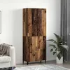Image de Vidaxl Haut Armoire 2 Pcs Bois Ancien 69,5 X 34 X 180 Cm