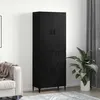 Image de vidaXL Haut Armoire 2 pcs ChÃªne noir 69,5 x 34 x 180 cm