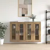 Image de Vidaxl Armoires Murailles 2 Pcs ChÃªne Artisanal 69,5 X 34 X 90 Cm