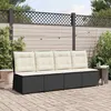 Image de Vidaxl CanapÃ© De Jardin Avec Coussin Noir Poly Rotin