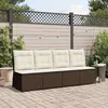 Image de Vidaxl CanapÃ© De Jardin Avec Coussin Marron Poly Rotin