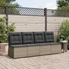 Image de Vidaxl CanapÃ© De Jardin Avec Coussin Gris Poly Rotin