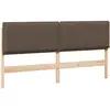 Image de vidaXL TÃªte de lit capitonnÃ©e Gris Naturel et Clair 180 cm Pin massif