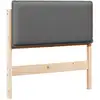 Image de vidaXL TÃªte de lit capitonnÃ©e Gris Naturel et Clair 80 cm Pin massif