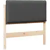 Image de vidaXL TÃªte de lit capitonnÃ©e Gris Naturel et FoncÃ© 80 cm Pin massif