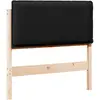 Image de vidaXL TÃªte de lit capitonnÃ©e Naturel et Noir 80 cm Pin massif