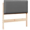 Image de vidaXL TÃªte de lit capitonnÃ©e Gris Naturel et Clair 75 cm Pin massif