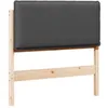 Image de vidaXL TÃªte de lit capitonnÃ©e Gris Naturel et FoncÃ© 75 cm Pin massif
