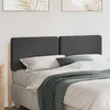 Image de vidaXL TÃªte de lit capitonnÃ©e Brun et gris foncÃ© 150 cm Pin massif