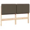 Image de vidaXL TÃªte de lit capitonnÃ©e Marron et Taupe 120 cm Pin massif