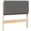 Image de vidaXL TÃªte de lit capitonnÃ©e Marron et gris clair 75 cm Pin massif