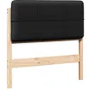 Image de vidaXL TÃªte de lit capitonnÃ©e Marron et Noir 100 cm Pin massif