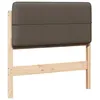 Image de vidaXL TÃªte de lit capitonnÃ©e Marron et Taupe 90 cm Pin massif