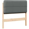 Image de vidaXL TÃªte de lit capitonnÃ©e Marron et gris clair 75 cm Pin massif