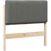 Image de vidaXL TÃªte de lit capitonnÃ©e Marron et gris clair 90 cm Pin massif