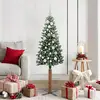 Image de vidaXL Sapin de NoÃ«l mince avec 150 LED Vert et blanc 150 cm