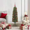 Image de vidaXL Sapin de NoÃ«l artificiel Vert 120 cm PVC et acier et plastique