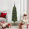 Image de vidaXL Sapin de NoÃ«l artificiel with LEDs Vert 120 cm PVC