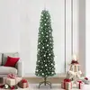 Image de vidaXL Sapin de NoÃ«l artificiel with LEDs Vert 240 cm PVC