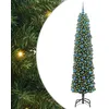 Image de vidaXL Sapin de NoÃ«l artificiel with LEDs Vert 240 cm PVC