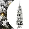 Image de vidaXL Sapin de NoÃ«l artificiel with LEDs Vert et blanc 150 cm PVC