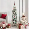 Image de vidaXL Sapin de NoÃ«l artificiel Vert et blanc 150 cm PVC