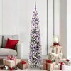 Image de vidaXL Sapin de NoÃ«l artificiel Vert et blanc 180 cm PVC