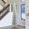 Image de vidaXL Sapin de NoÃ«l artificiel Vert et blanc 300 cm PVC