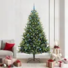 Image de vidaXL Sapin de NoÃ«l Artificiel Ã  CharniÃ¨res 300 LEDs Vert 210 cm