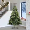 Image de vidaXL Sapin de NoÃ«l Artificiel Ã  CharniÃ¨res 300 LEDs Vert 240 cm