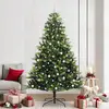 Image de vidaXL Arbre de NoÃ«l Artificiel Ã CharniÃ¨res 300 LEDs Vert 240 cm