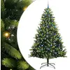 Image de vidaXL Sapin de NoÃ«l Artificiel avec CharniÃ¨res 300 LEDs Vert 240 cm