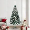 Image de vidaXL Sapin de NoÃ«l artificiel Vert 210 cm PVC, Acier et Plastique