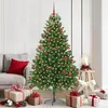 Image de vidaXL Sapin de NoÃ«l avec 300 LED avec support Vert 180 cm PE