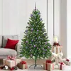 Image de vidaXL Sapin de NoÃ«l avec 300 LED avec support Vert 180 cm PE
