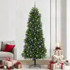 Image de vidaXL Sapin de NoÃ«l avec 300 LED avec support Vert 240 cm PE