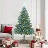 Image de vidaXL Sapin de NoÃ«l avec 300 LED avec support Vert 180 cm PVC