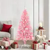 Image de vidaXL Sapin de NoÃ«l avec 150 LED avec support Rose 150 cm PVC