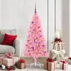 Image de vidaXL Sapin de NoÃ«l avec 150 LED avec support Rose 150 cm PVC