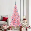 Image de vidaXL Sapin de NoÃ«l avec 300 LED avec support Rose 180 cm PVC