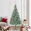 Image de vidaXL Sapin de NoÃ«l artificiel avec 300 LED Vert 210 cm PVC et Acier