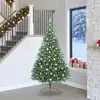 Image de vidaXL Sapin de NoÃ«l artificiel prÃ©-Ã©clairÃ© Vert 240 cm PVC