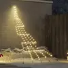 Image de vidaXL Arbre de NoÃ«l LED avec 168 LED Blanc chaud 511 cm MÃ©tal
