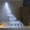 Image de vidaXL Arbre de NoÃ«l LED avec 168 LED Blanc froid 511 cm MÃ©tal