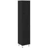 Image de vidaXL Haut Armoire ChÃªne noir 69,5 x 34 x 180 cm Bois d'ingÃ©nierie