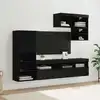 Image de vidaXL Meubles TV muraux 6 pcs ChÃªne noir Bois d'ingÃ©nierie