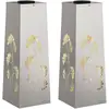 Image de vidaXL LumiÃ¨re de chemin LED solaire 2 pcs Acier inoxydable