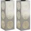 Image de vidaXL LumiÃ¨re de chemin LED solaire 2 pcs Acier inoxydable